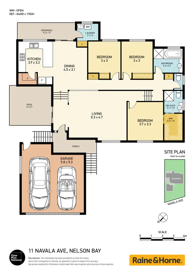 Floorplan of Homely house listing, 11 Navala Avenue, Nelson Bay NSW 2315