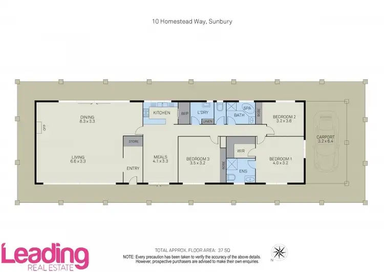 Floorplan of Homely house listing, 10 Homestead Way, Sunbury VIC 3429