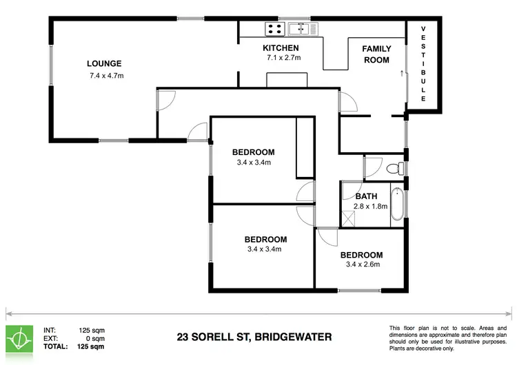 Floorplan of Homely house listing, 23 Sorell Street, Bridgewater TAS 7030