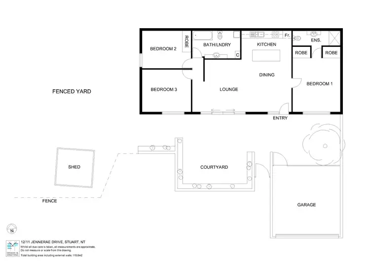 Floorplan of Homely unit listing, 12/11 Jennerae Drive, Stuart NT 870
