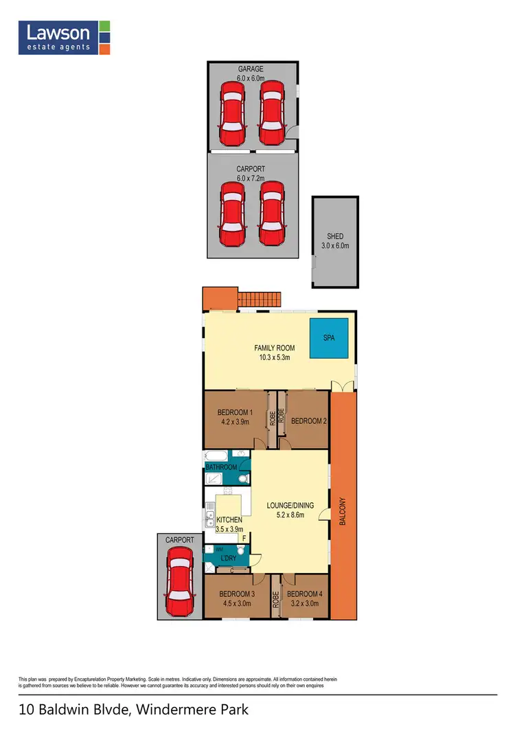 Floorplan of Homely house listing, 10 Baldwin Boulevard, Windermere Park NSW 2264