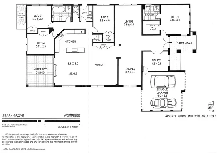 Floorplan of Homely house listing, 11 Lacebark Grove, Worrigee NSW 2540