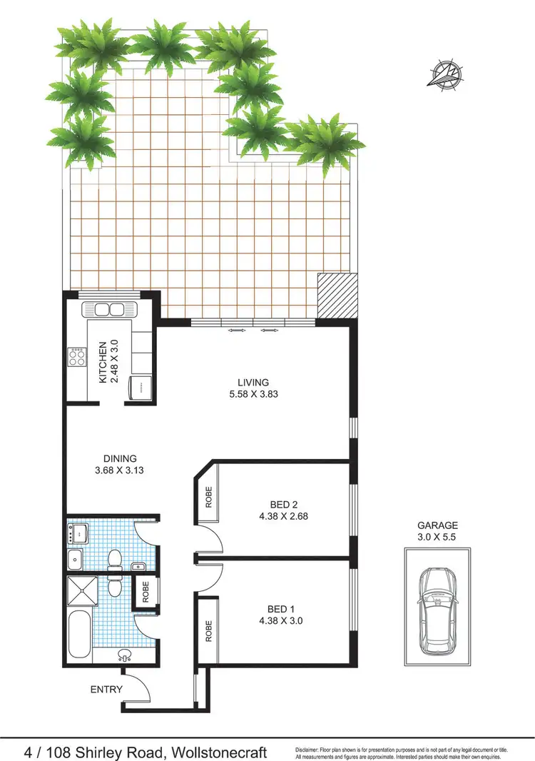 Floorplan of Homely apartment listing, 4/108 Shirley Road, Wollstonecraft NSW 2065