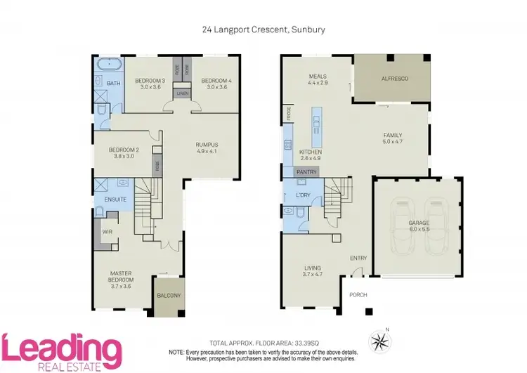 Floorplan of Homely house listing, 24 Langport Crescent, Sunbury VIC 3429