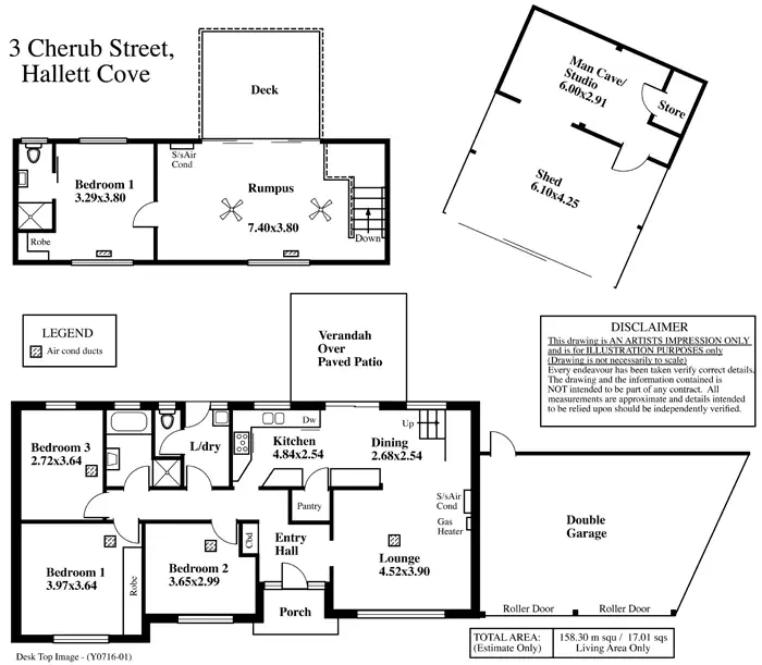Floorplan of Homely house listing, 3 Cherub Street, Hallett Cove SA 5158