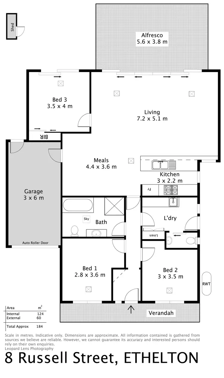 Floorplan of Homely house listing, 8 Russell Street, Ethelton SA 5015