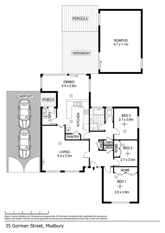 Floorplan of Homely house listing, 35 Gorman Street, Modbury SA 5092
