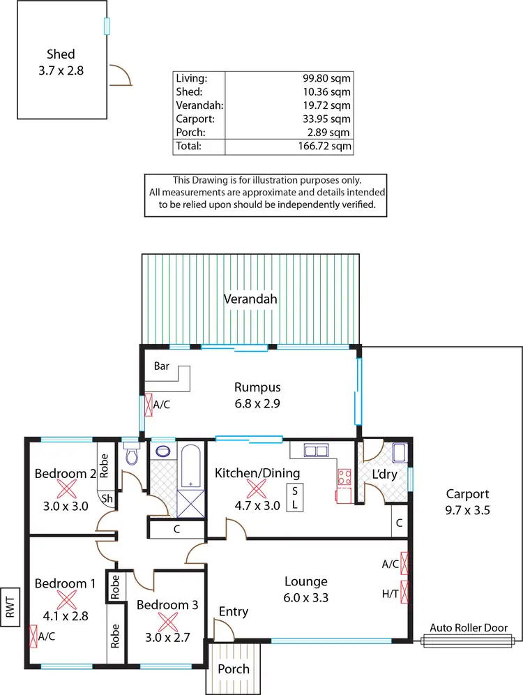Floorplan of Homely house listing, 55 Barrington Crescent, Salisbury East SA 5109