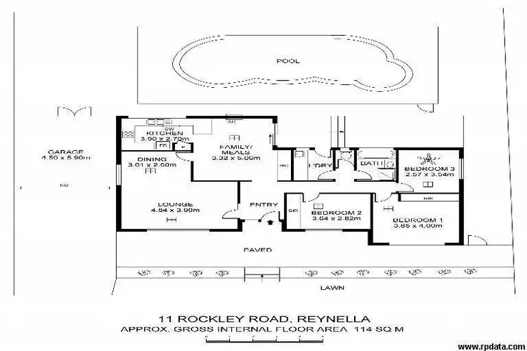 Floorplan of Homely house listing, 11 Rockley Road, Reynella SA 5161