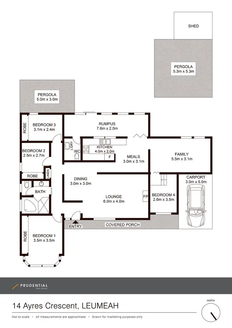 Floorplan of Homely house listing, 14 Ayres Crescent, Leumeah NSW 2560