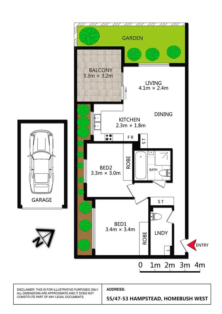 Floorplan of Homely apartment listing, 55/47-53 HAMPSTEAD ROAD, Homebush West NSW 2140