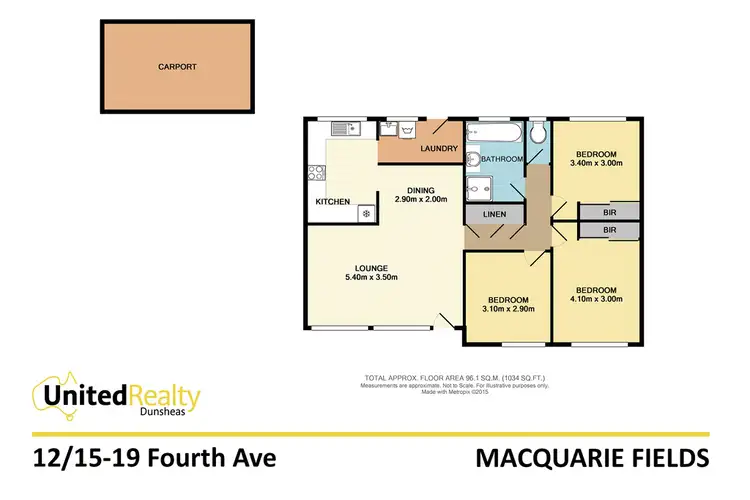 Floorplan of Homely villa listing, 12/15-19 Fourth Avenue, Macquarie Fields NSW 2564