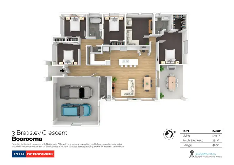 Floorplan of Homely house listing, 3 Breasley Crescent, Boorooma NSW 2650