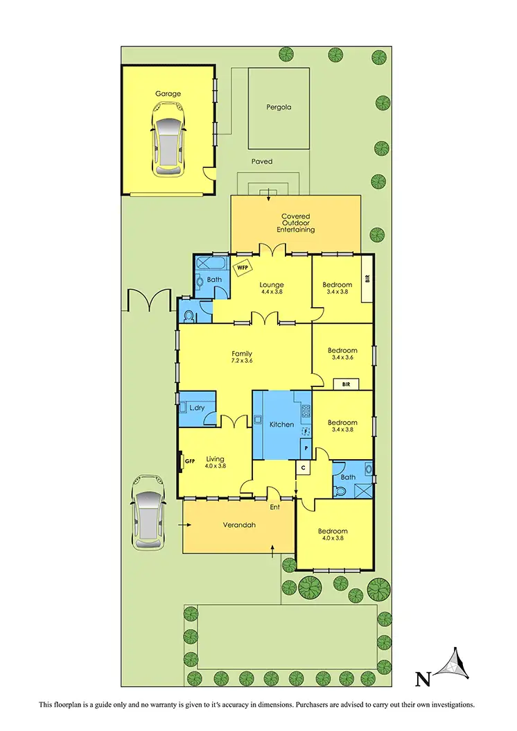 Floorplan of Homely house listing, 1 Dunbar Avenue, Sunshine VIC 3020