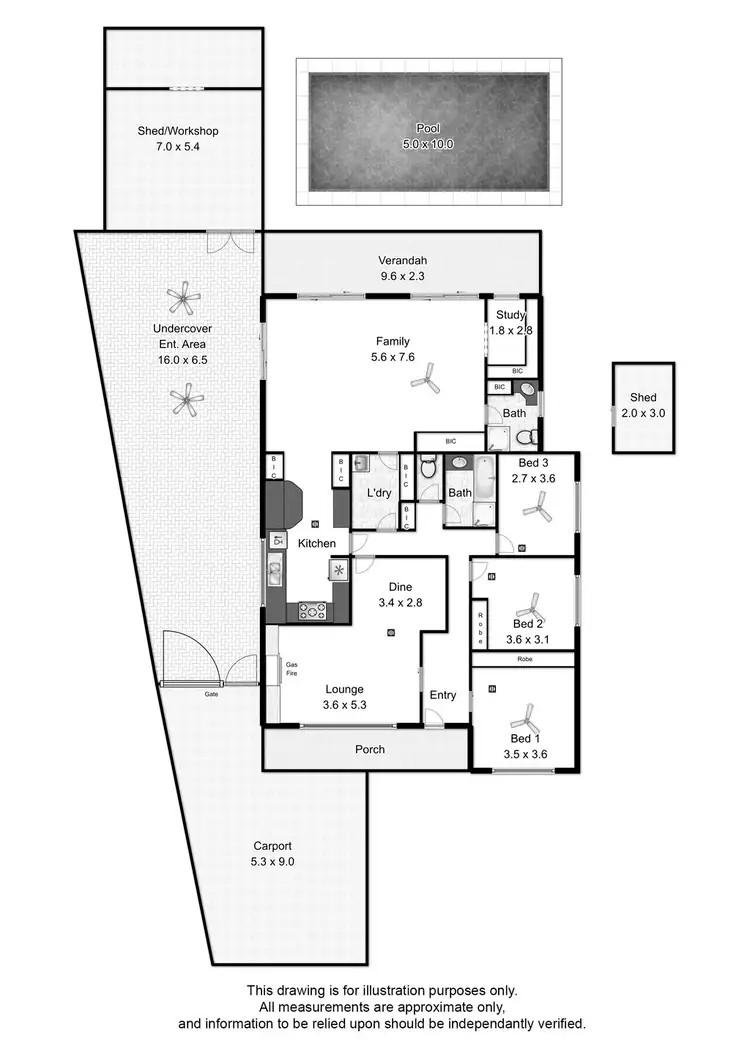 Floorplan of Homely house listing, 26 Yeldham Drive, Morphett Vale SA 5162