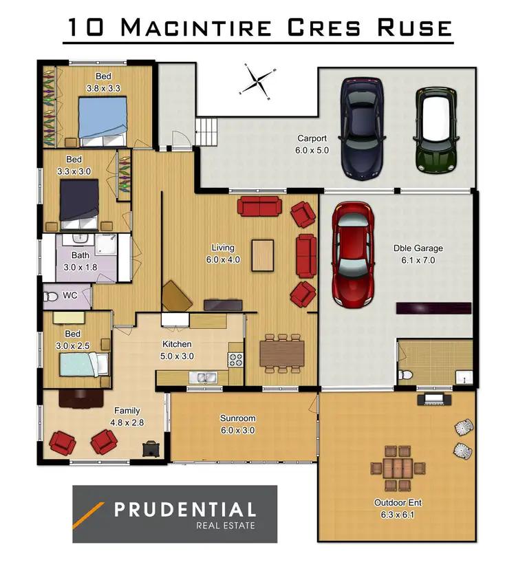 Floorplan of Homely house listing, 10 Macintyre Crescent, Ruse NSW 2560