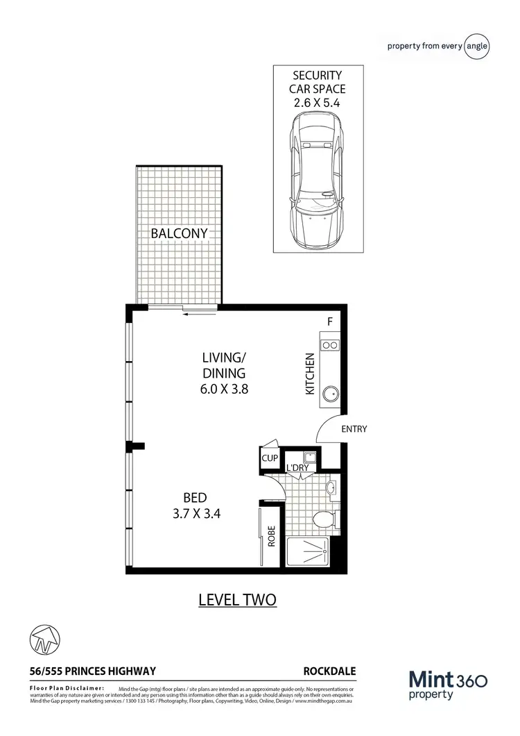 Floorplan of Homely apartment listing, 56/555 Princes Highway, Rockdale NSW 2216