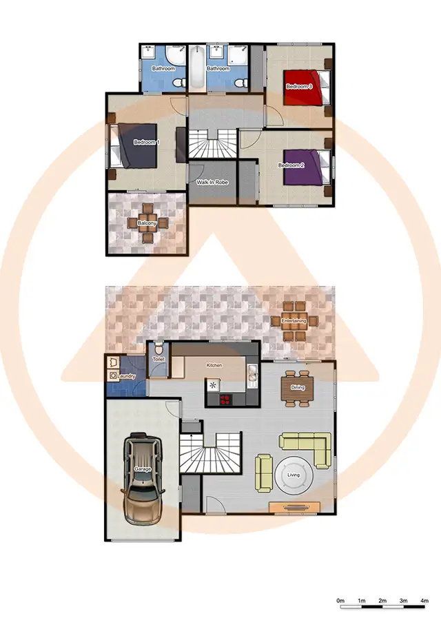 Floorplan of Homely townhouse listing, 15/8 Deason Street, Sunnybank QLD 4109