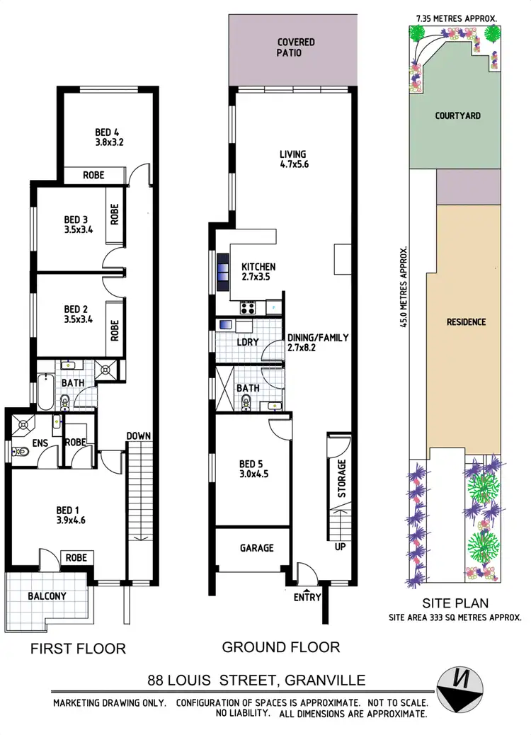 Floorplan of Homely house listing, 88 Louis Street, Granville NSW 2142