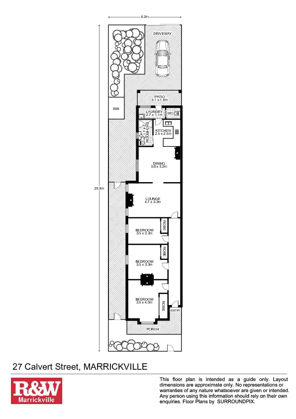 Floorplan of Homely house listing, 27 Calvert Street, Marrickville NSW 2204