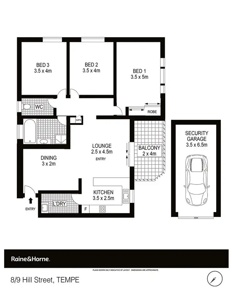Floorplan of Homely apartment listing, 8/9 Hill Street, Marrickville NSW 2204