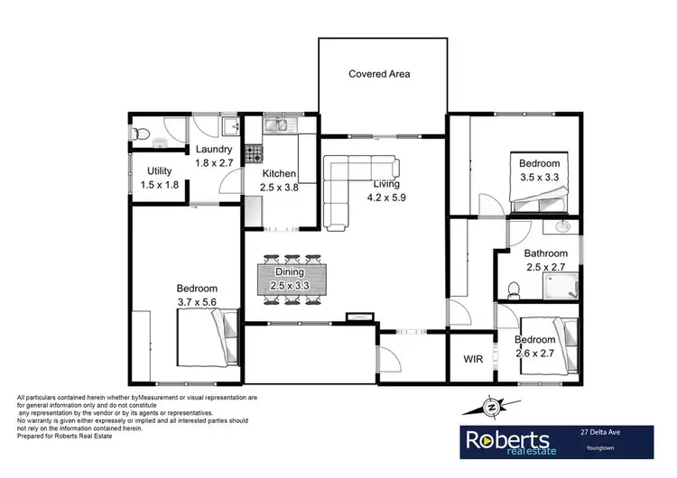 Floorplan of Homely house listing, 27 Delta Avenue, Youngtown TAS 7249