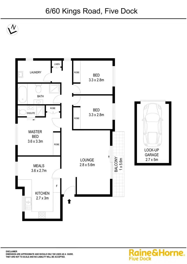 Floorplan of Homely apartment listing, 6/60 Kings Road, Five Dock NSW 2046