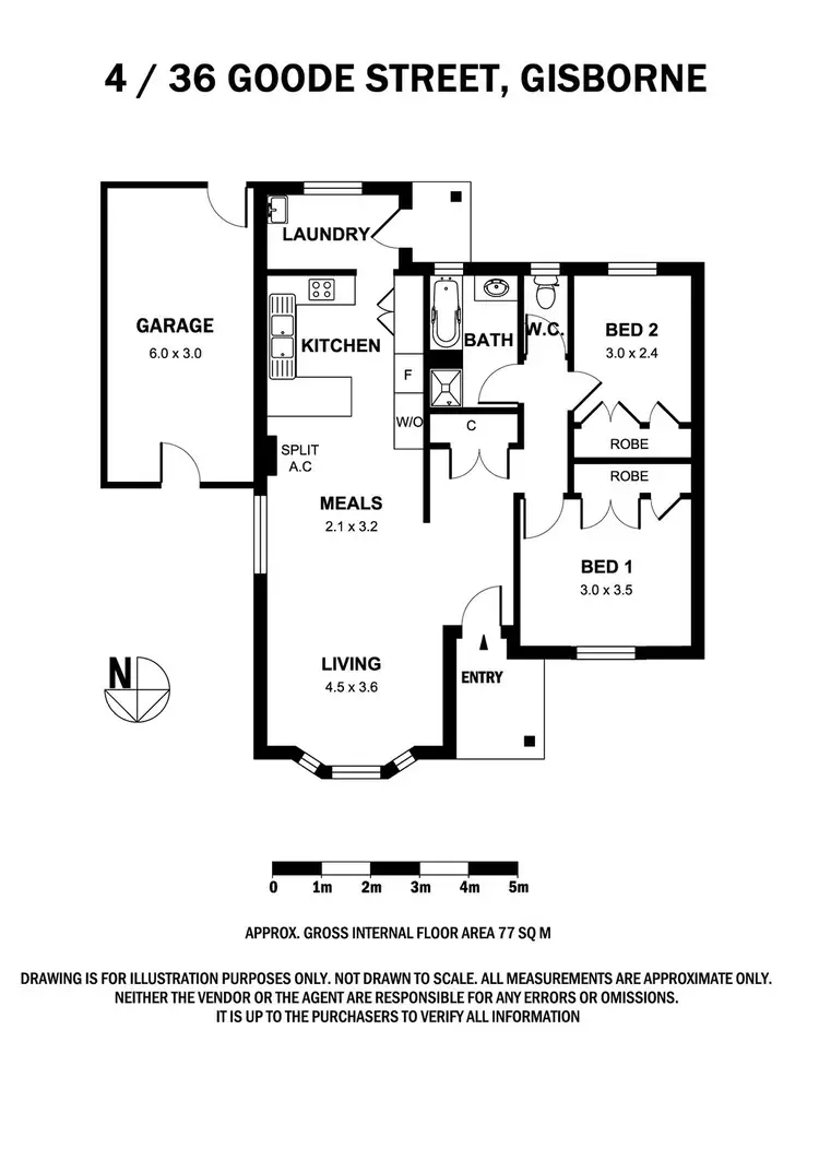 Floorplan of Homely house listing, Unit 4,36 Goode Street, Gisborne VIC 3437