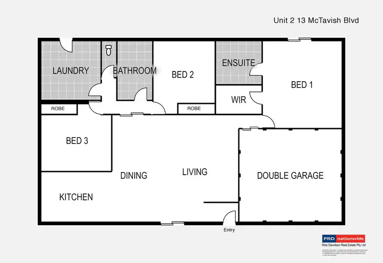 Floorplan of Homely townhouse listing, 2/13 McTavish Boulevard, Horsham VIC 3400