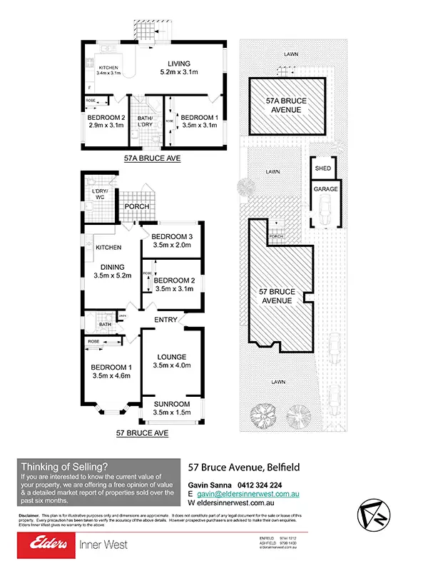Floorplan of Homely house listing, 57 Bruce Avenue, Belfield NSW 2191
