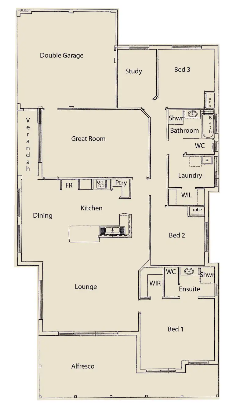 Floorplan of Homely house listing, 58 Park Road, Mandurah WA 6210