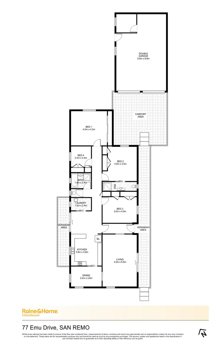 Floorplan of Homely house listing, 77 Emu Drive, San Remo NSW 2262
