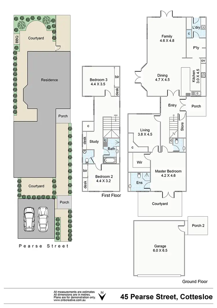 Floorplan of Homely house listing, 45 Pearse Street, Cottesloe WA 6011