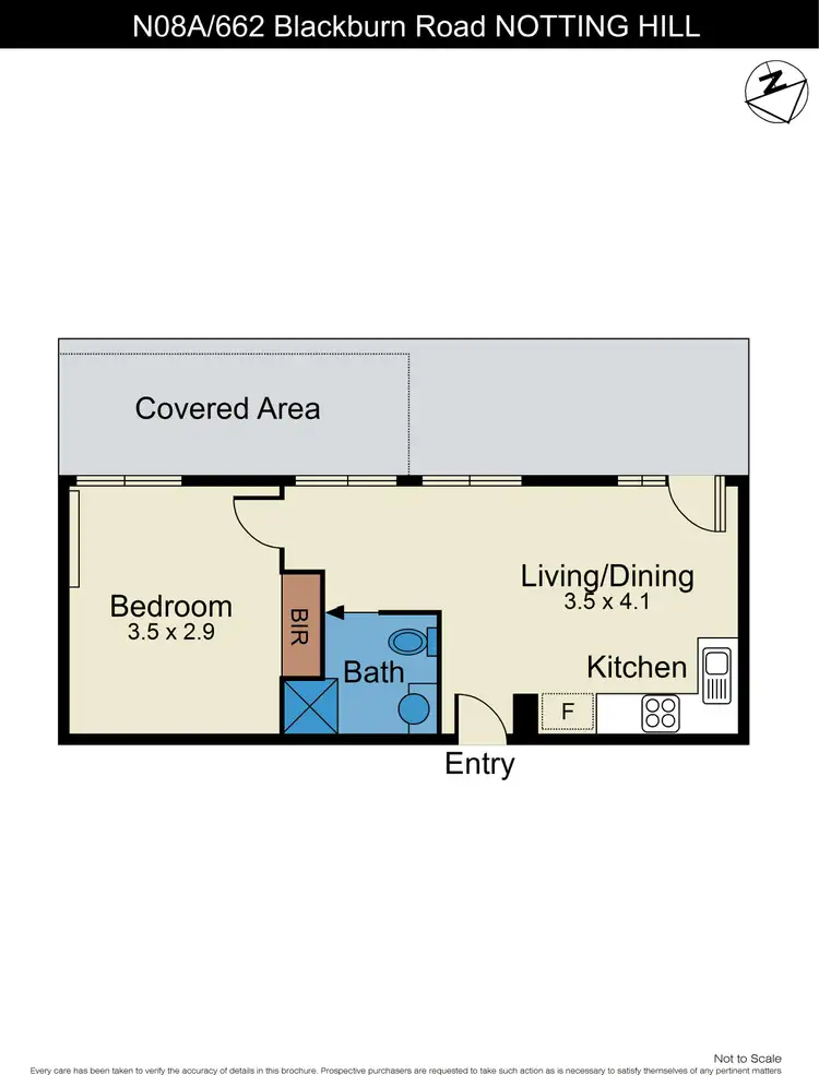Floorplan of Homely apartment listing, N08A/662 Blackburn Road, Notting Hill VIC 3168
