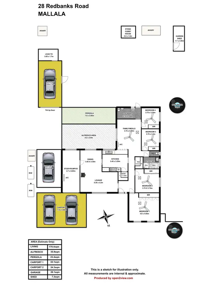 Floorplan of Homely house listing, 28 Redbanks Road, Mallala SA 5502