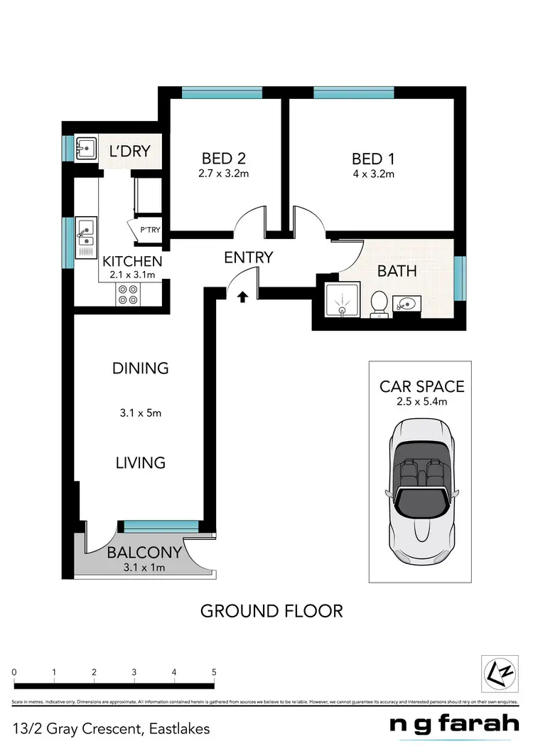 Floorplan of Homely apartment listing, 13/2 Gray Crescent, Eastlakes NSW 2018