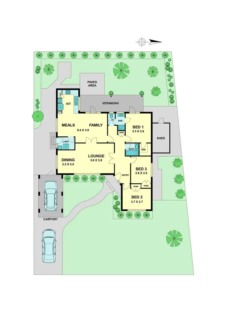 Floorplan of Homely house listing, 47 Burnleigh Drive, Gladstone Park VIC 3043
