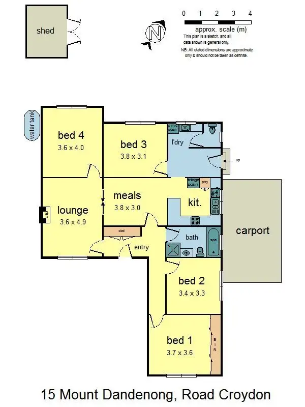 Floorplan of Homely house listing, 15 Mt Dandenong Road, Croydon VIC 3136
