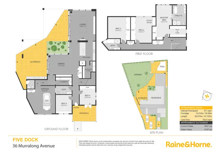 Floorplan of Homely house listing, 36 Murralong Avenue, Five Dock NSW 2046