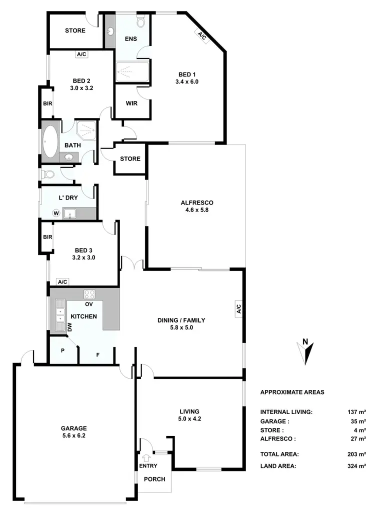 Floorplan of Homely house listing, 6A Halvorson Road, Morley WA 6062
