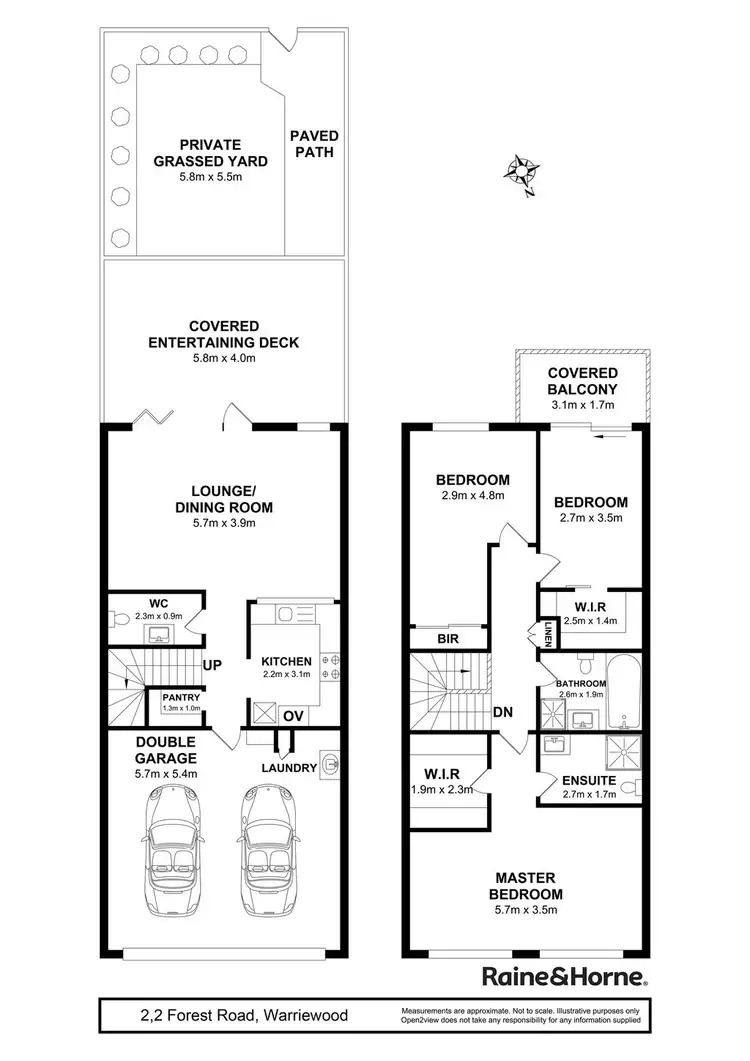 Floorplan of Homely townhouse listing, 2/2 Forest Road, Warriewood NSW 2102