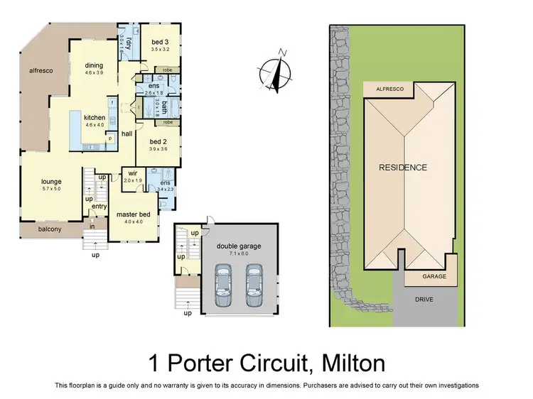 Floorplan of Homely house listing, 1 Porter Circuit, Milton NSW 2538