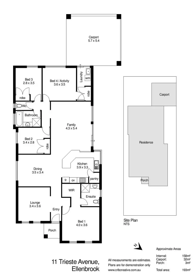 Floorplan of Homely house listing, 11 Trieste Avenue, Ellenbrook WA 6069