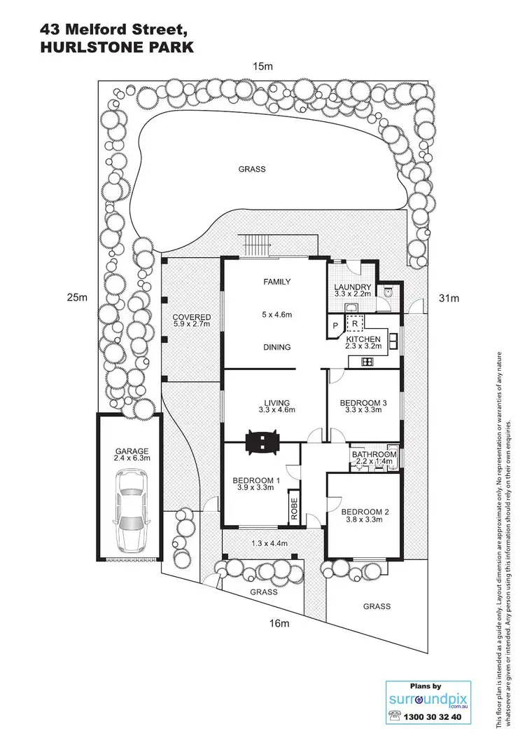 Floorplan of Homely house listing, 43 Melford Street, Hurlstone Park NSW 2193