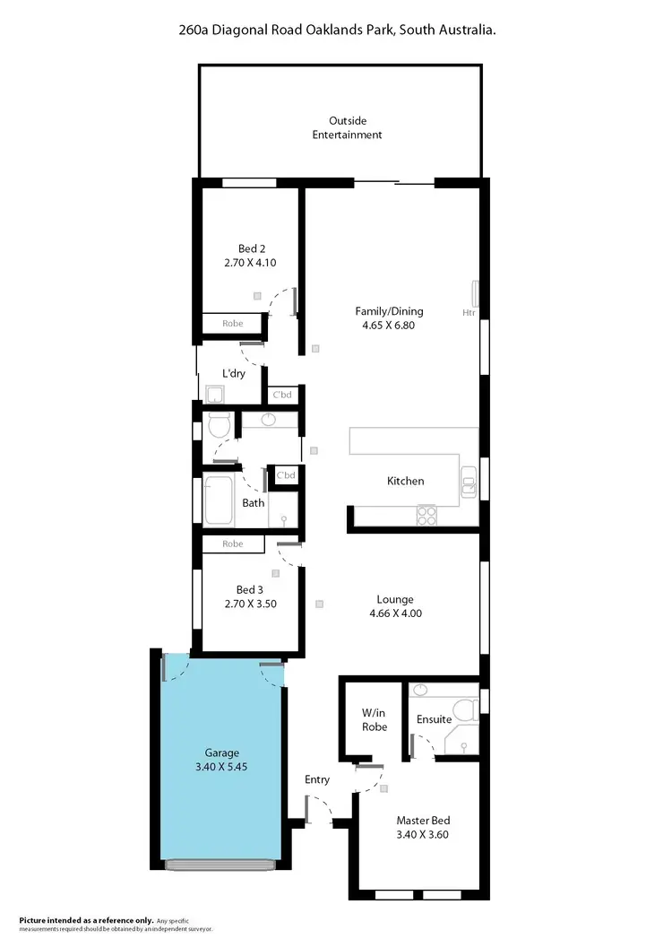 Floorplan of Homely house listing, 260A Diagonal Road, Oaklands Park SA 5046