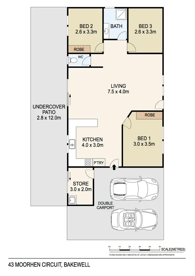 Floorplan of Homely house listing, 43 Moorhen Circuit, Bakewell NT 832