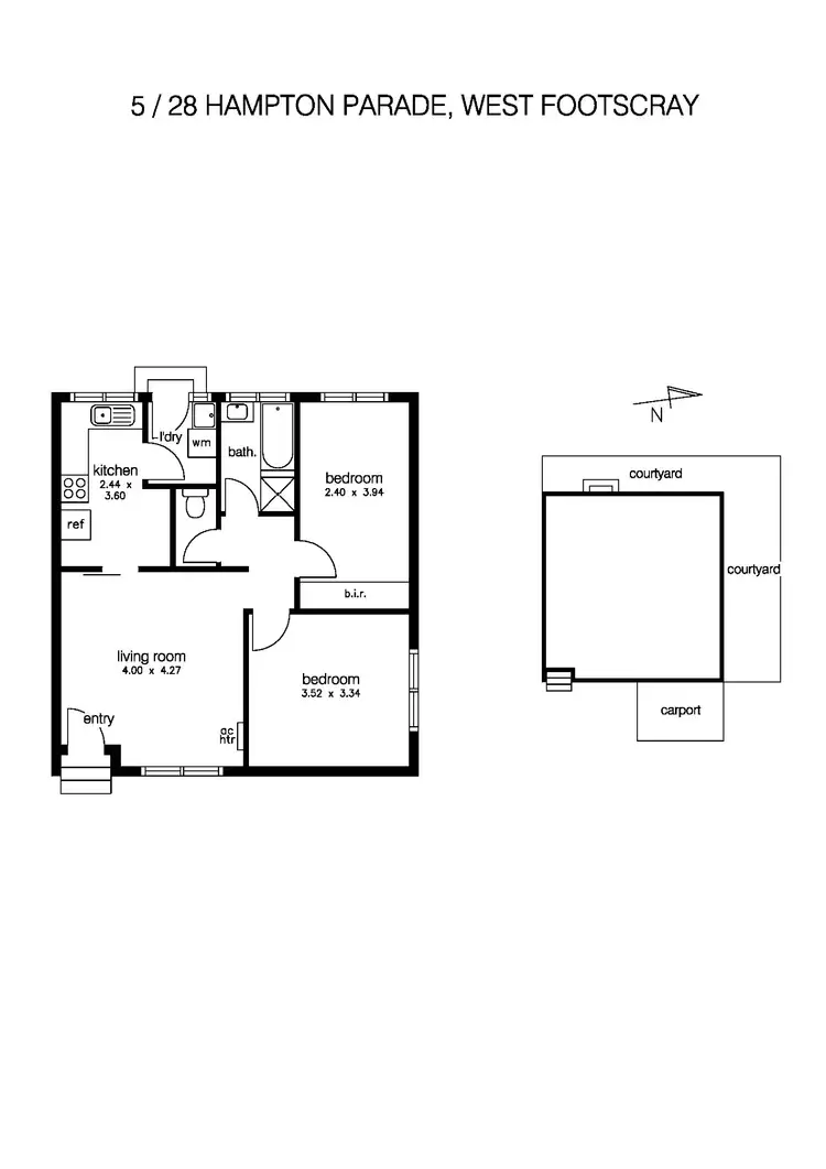 Floorplan of Homely villa listing, 5/28 Hampton Parade, West Footscray VIC 3012