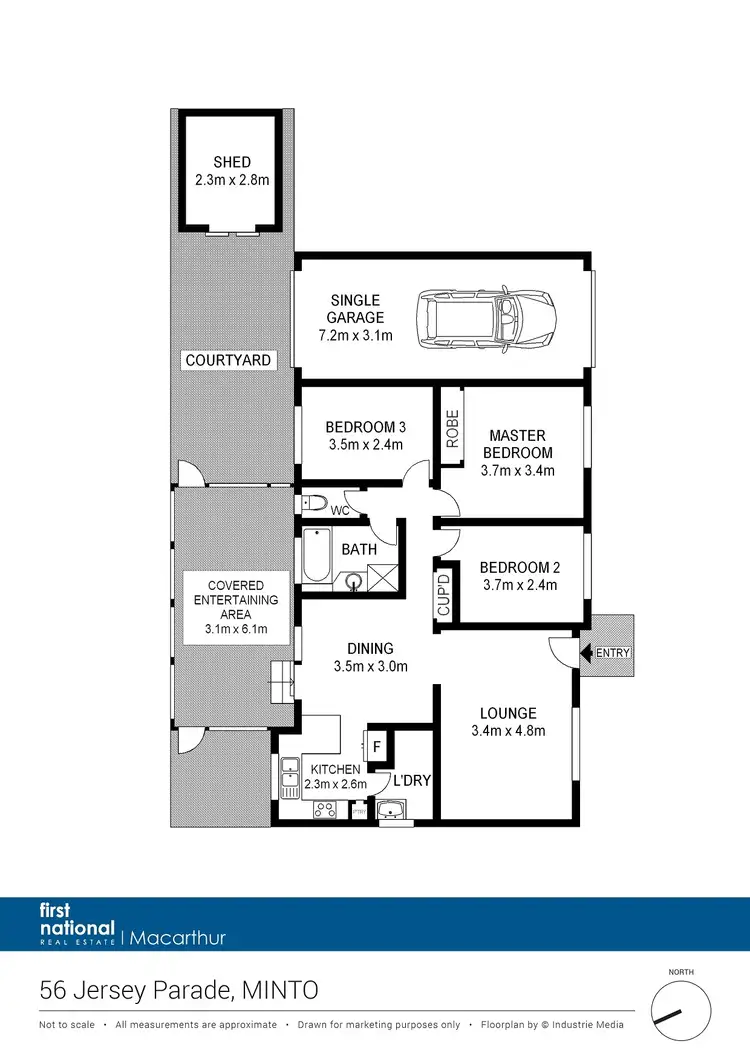 Floorplan of Homely house listing, 56 Jersey Parade, Minto NSW 2566