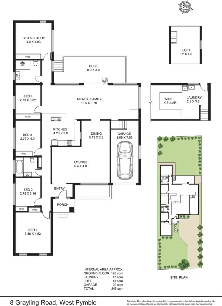 Floorplan of Homely house listing, 8 Grayling Rd, Pymble NSW 2073