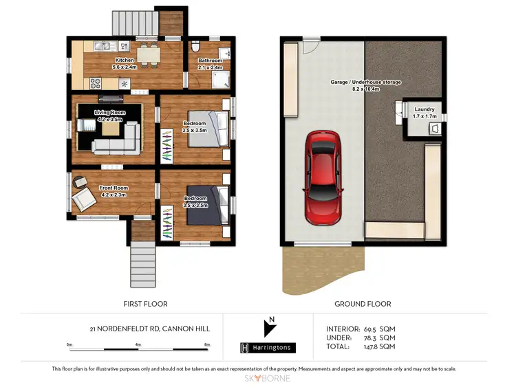 Floorplan of Homely house listing, 21 Nordenfeldt Road, Cannon Hill QLD 4170